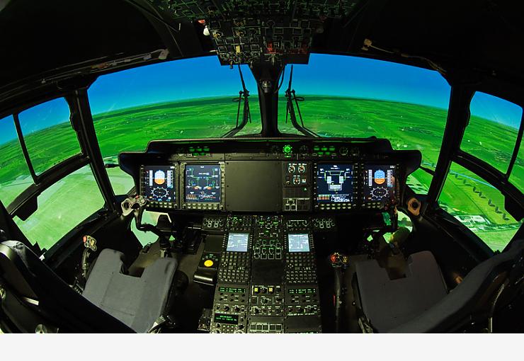 Fotografie in einem Flug-Simulator
